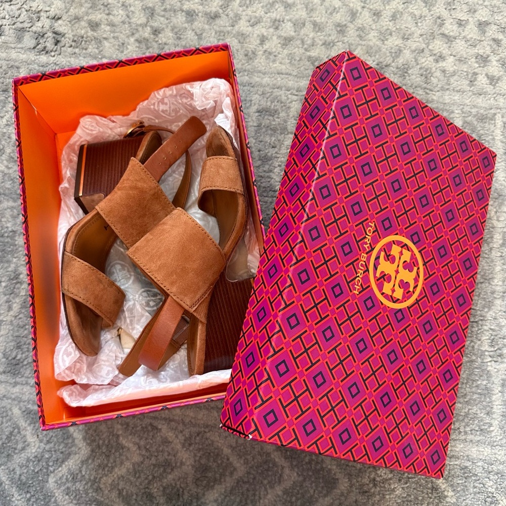 TORY BURCH SELBY 75MM BLOCK HEEL SANDAL